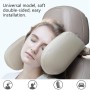 Car Seat Headrest Car Neck Pillow Sleep Side Headrest for Children and Adults (Creamy-white)