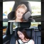 Car Seat Headrest Car Neck Pillow Sleep Side Headrest for Children and Adults (Coffee)