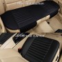 3 in 1 Car Four Seasons Universal Bamboo Charcoal Full Coverage Seat Cushion Seat Cover (Black)