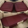 3 в 1 автомобиль Four Seasons Universal Bamboo Carcoal Полное покрытие сиденья подушка для сиденья (вино красное)
