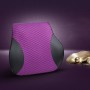 Four Seasons Breathable Memory Foam Car Lumbar Pillow Polyester Pillow (Purple)