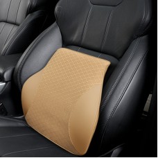 Four Seasons Breathable Memory Foam Car Lumbar Pillow Polyester Pillow (Beige)