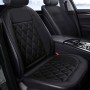Car 24V Seat Heater Cushion Warmer Cover Winter Heated Warm, Single Seat (Black)