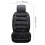 Car Thick Plush Seat Cushion Warmer Cover Winter Seat Mat (Black)