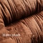 Car Thick Plush Seat Cushion Warmer Cover Winter Seat Mat (Black)