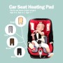 Universal Baby Car Cigarette Lighter Plug Seat Cover Warm Seat Heating Baby Electric Seat Heating Pad, Size: 310x(440+210)x8mm (Black)