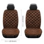 Car 12V Front Seat Heater Cushion Warmer Cover Winter Heated Warm, Double Seat (Coffee)