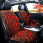 Car 12V Front Seat Heater Cushion Warmer Cover Winter Heated Warm, Double Seat (Coffee)