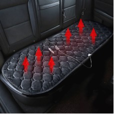 Car 12V Rear Seat Heater Cushion Warmer Cover Winter Heated Warm (Black)