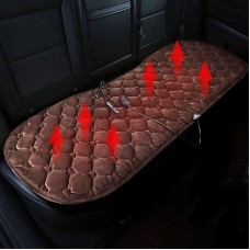 Car 12V Rear Seat Heater Cushion Warmer Cover Winter Heated Warm (Coffee)