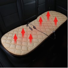 Car 12V Rear Seat Heater Cushion Warmer Cover Winter Heated Warm (Beige)