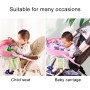 Children Waterproof Dining Table Toy Organizer Baby Safety Tray Tourist Painting Holder with Touch Screen Transparent Bag (Not Allowed to Peek)