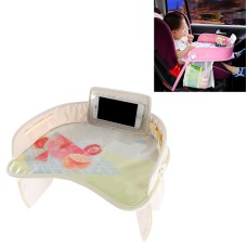 Children Waterproof Dining Table Toy Organizer Baby Safety Tray Tourist Painting Holder with Touch Screen Transparent Bag (Fruit)