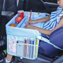 Children Waterproof Dining Table Toy Organizer Baby Safety Tray Tourist Painting Holder  (Car Family)