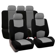 9 in 1 Universal Four Seasons Anti-Slippery Cushion Mat Set for 5 Seat Car, Style:Ordinary (Grey)