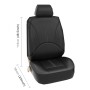 4 в 1 Универсальная кожа PU Four Seasons Antippery Front Seat Cover Satchion Set Set для 2-местного автомобиля (серый)