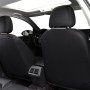 4 в 1 Универсальная кожа PU Four Seasons Antippery Front Seat Cover Satchion Set Set для 2-местного автомобиля (серый)