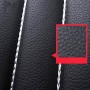 4 в 1 Универсальная кожа PU Four Seasons Anti-Slippery Front Seat Cover Satchion Set Set для 2-местного автомобиля (бежевый)