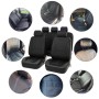 4 in 1 Universal PU Leather Four Seasons Anti-Slippery Front Seat Cover Cushion Mat Set for 2 Seat Car(Beige)