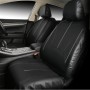 4 в 1 Универсальная кожа PU Four Seasons Anti-Slippery Front Seat Cover Satchion Set Set для 2-местного автомобиля (коричневый)