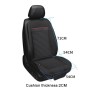 Car 12V Cushion Summer Ventilation USB Refrigeration Blowing Breathable Ice Silk Seat Cover (Black)