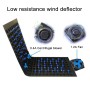 Car 12V Cushion Summer Ventilation USB Refrigeration Blowing Breathable Ice Silk Seat Cover (Black)