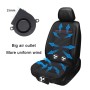 Car 12V Cushion Summer Ventilation USB Refrigeration Blowing Breathable Ice Silk Seat Cover (Black)