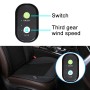 Car 12V Cushion Summer Ventilation USB Refrigeration Blowing Breathable Ice Silk Seat Cover (Black)