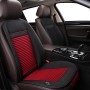 Car 12V Cushion Summer Ventilation USB Refrigeration Blowing Breathable Ice Silk Seat Cover (Red)
