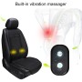 Car 12V Cushion Summer USB Breathable Ice Silk Seat Cover, Eight Fans + Ventilation and Refrigeration+ Massage (Black)