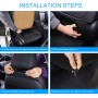 Car 12V Cushion Summer USB Breathable Ice Silk Seat Cover, Eight Fans + Ventilation and Refrigeration+ Massage (Black)