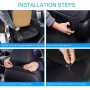 Car 12V Cushion Summer USB Breathable Ice Silk Seat Cover, Three Fans + Ventilation and Refrigeration (Black)