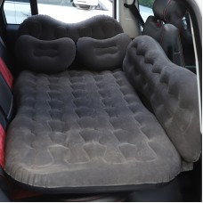Universal Car Travel Inflatable Mattress Air Bed Camping Back Seat Couch with Head Protector + Wide Side Baffle (Black)