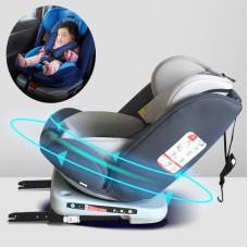Автомобиль 360 градусов вращающихся детских сиденья безопасности изофикс жесткий интерфейс + интерфейс защелки (серый)