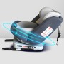 Автомобиль 360 градусов вращающихся детских сиденья безопасности изофикс жесткий интерфейс + интерфейс защелки (серый)