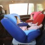 Автомобиль 360 градусов вращающихся детских сиденья безопасности изофикс жесткий интерфейс + интерфейс защелки (синий)