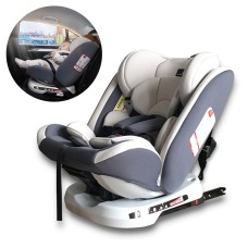 Автомобиль вперед и обратная установка детская безопасности сиденья безопасности Isofix Hard Interface + Interface (серый) (серый)