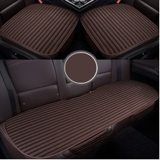 3 in 1 Car Seat Cushion Free Binding Half Inclusive Seat Mat Set (Coffee)