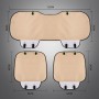 3 in 1 Car Seat Cushion Free Binding Half Inclusive Seat Mat Set (Coffee)