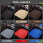 3 in 1 Car Seat Cushion Free Binding Half Inclusive Seat Mat Set (Coffee)