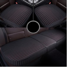 3 в 1 набор подушки для автомобильного сиденья без завязывания все включено набор ковриков (черный) (черный)