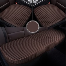 3 in 1 Car Seat Cushion Free Binding All Inclusive Seat Mat Set (Coffee)