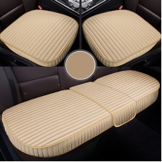 3 in 1 Car Seat Cushion Free Binding All Inclusive Seat Mat Set (Beige)