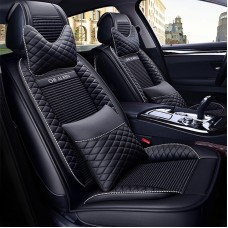 Автомобильная кожаная ренкоятная подушка Four Seasons Universal Seat Set, роскошная версия (черная)