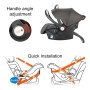 Car Newborn Safety Seat Portable Cradle for Baby Outing (Black)