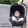 Car Newborn Safety Seat Portable Cradle for Baby Outing (Black)