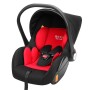 Car Newborn Safety Seat Portable Cradle for Baby Outing (Black Red)