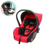 Car Newborn Safety Seat Portable Cradle for Baby Outing (Red)