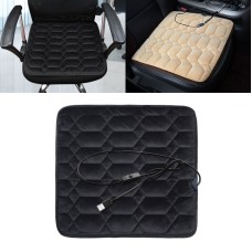 Car USB Seat Heater Cushion Warmer Cover Winter Heated Warm Mat, Style: Square (Black)