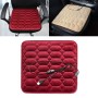 Car USB Seat Heater Cushion Warmer Cover Winter Heated Warm Mat, Style: Square (Red)